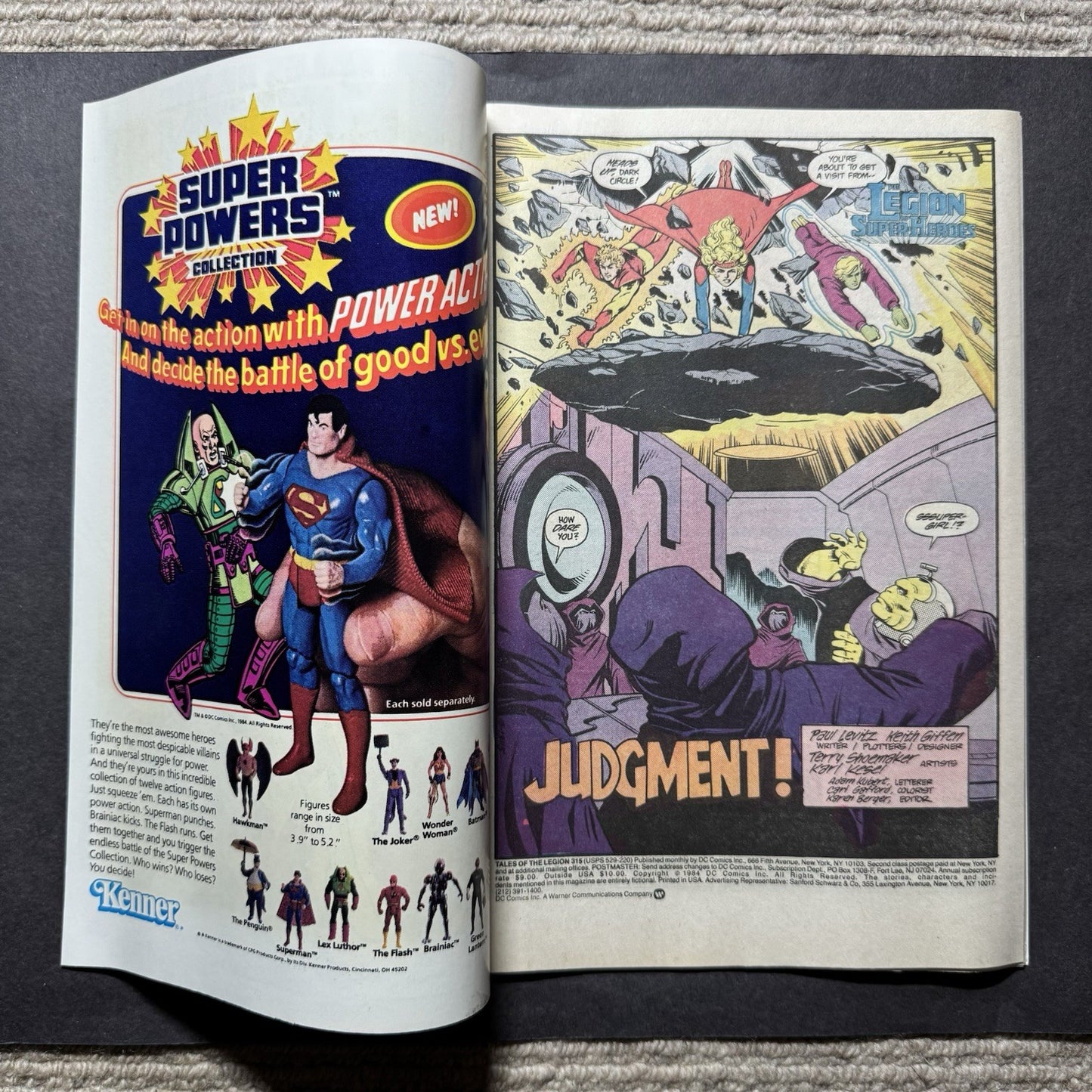 Legion Of Super-heroes 315 - Copper Age Dc Comics 1984