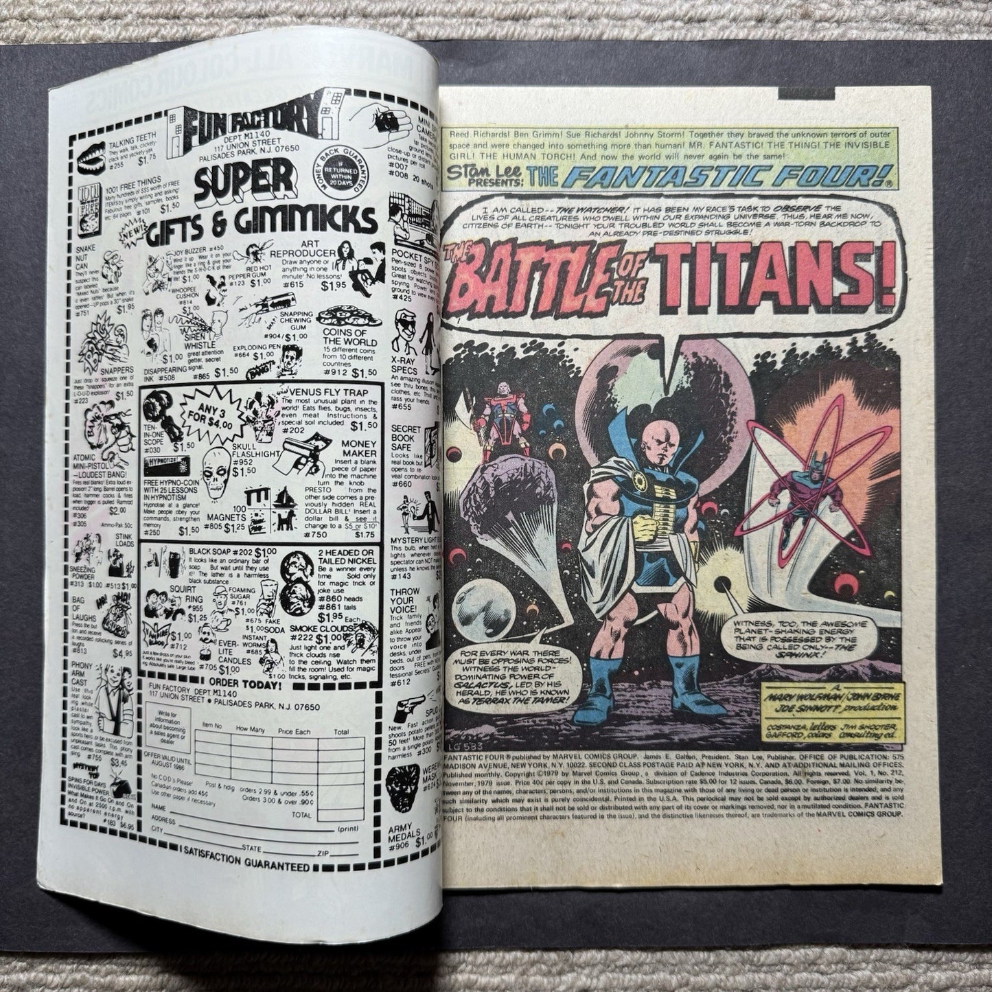 Fantastic Four 212 - Bronze Age Marvel Comics 1979