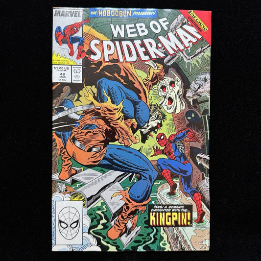 Web Of Spider-Man 48 - 1st App Of Demogoblin - Copper Age Marvel Comics 1989