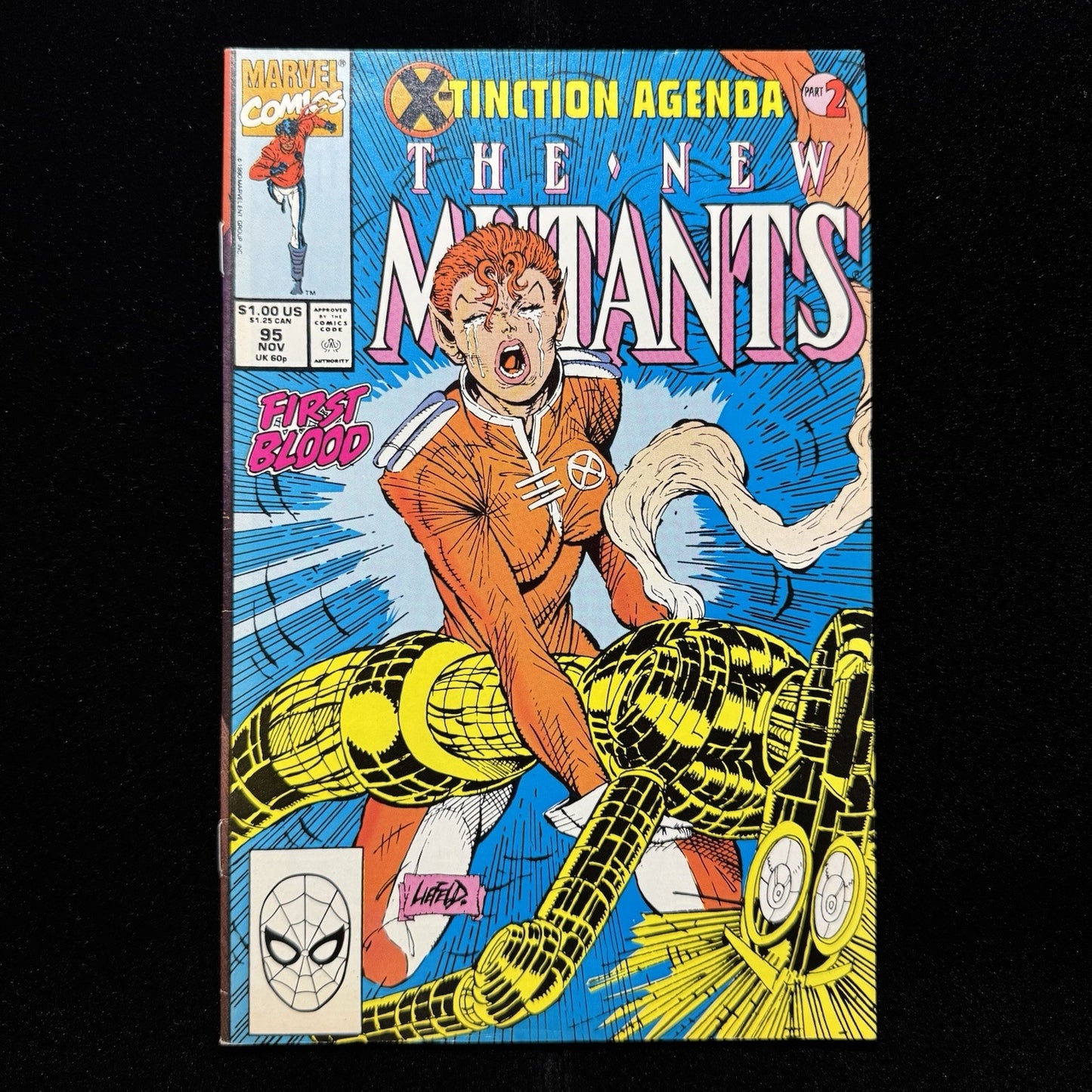 New Mutants 95 - Death Of Warlock - Copper Age Marvel Comics 1990