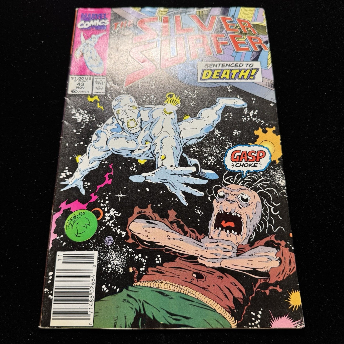 Silver Surfer 43 - Newsstand - Copper Age Marvel Comics 1990