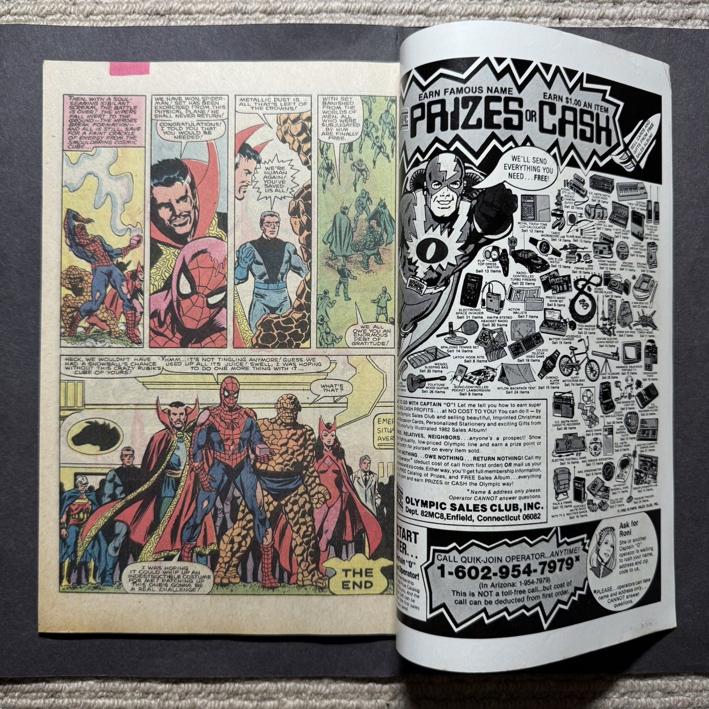 Marvel Team Up Annual 5 - 1st App Atra + Phraug - Bronze Age Marvel Comics 1982