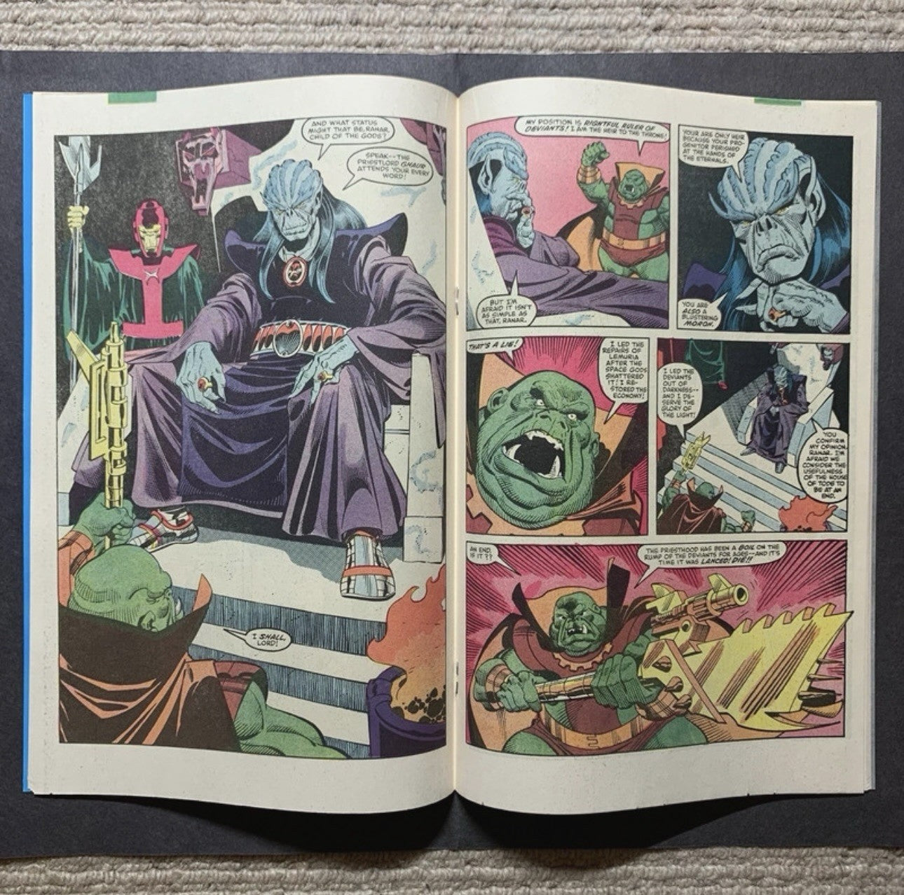 Eternals 2 - 1st App Of Ghaur, Ahqlau, Ranar - Copper Age Marvel Comics 1985