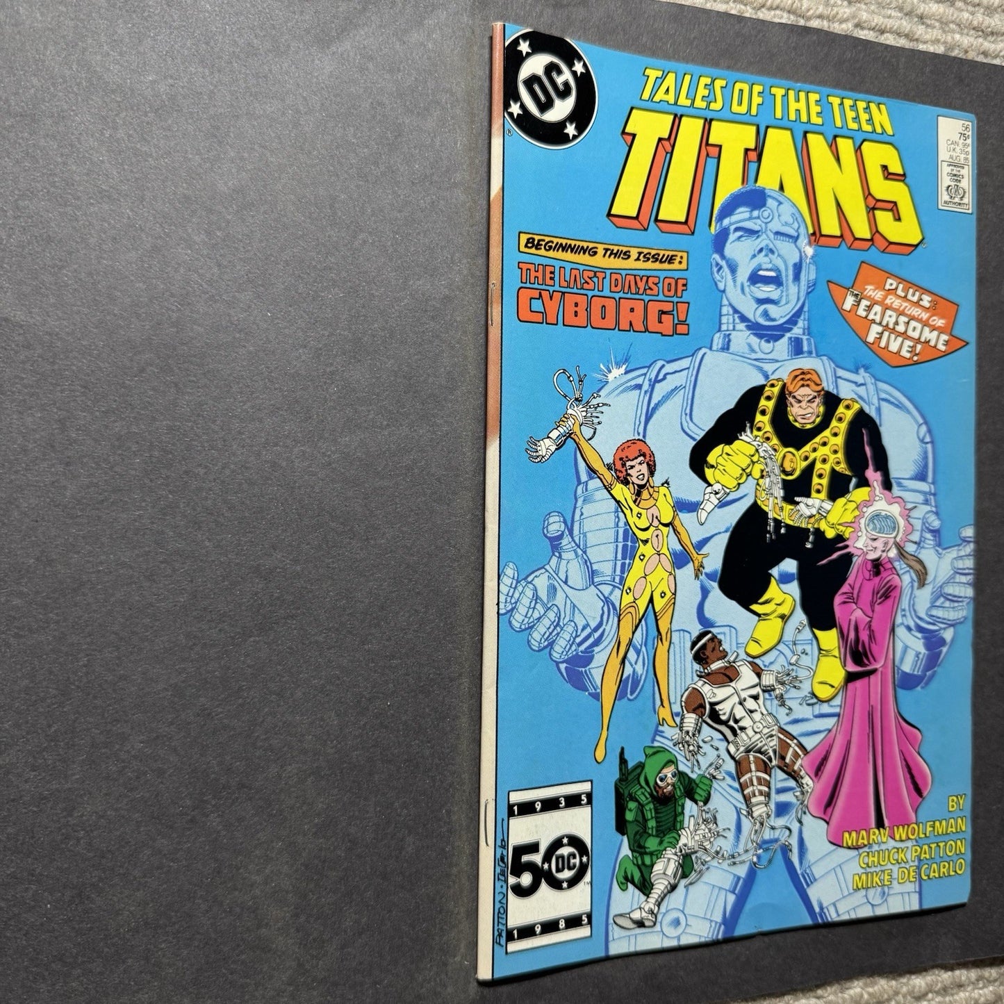 Tales Of The Teen Titans 56 - 1st Cameo App Of Jinx - Copper Age Dc Comics 1985