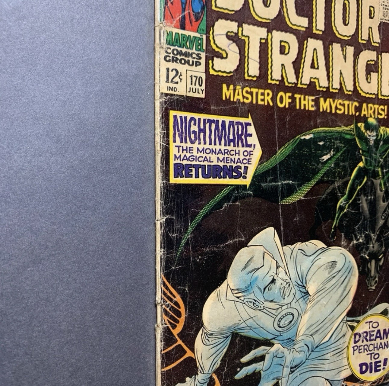 Doctor Strange 170/ 1st Cover App Of Nightmare - Silver Age Marvel Comics 1968