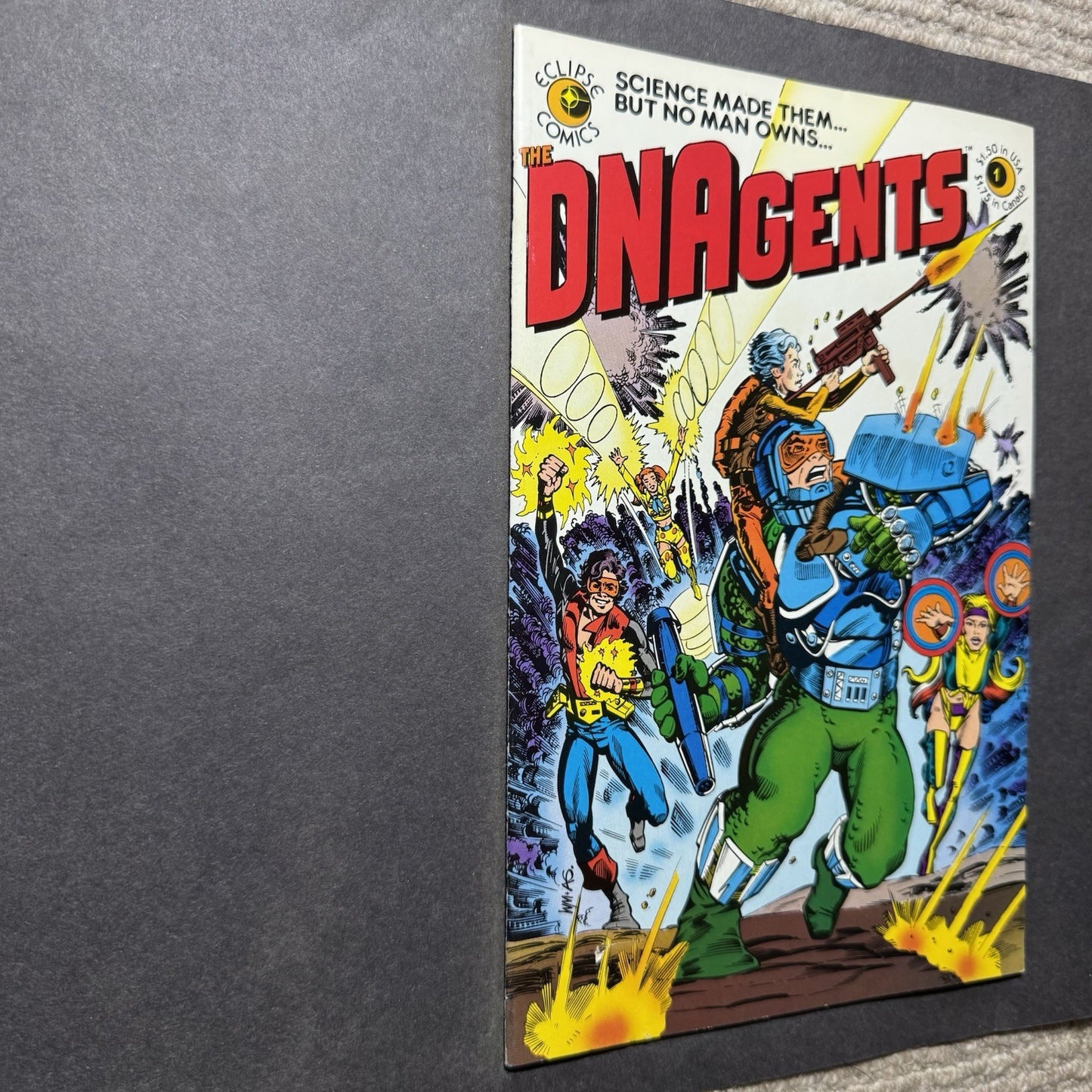 DNAgents 1 - 1st Appearance Of DNAgents - Bronze Age Eclipse Comics 1983