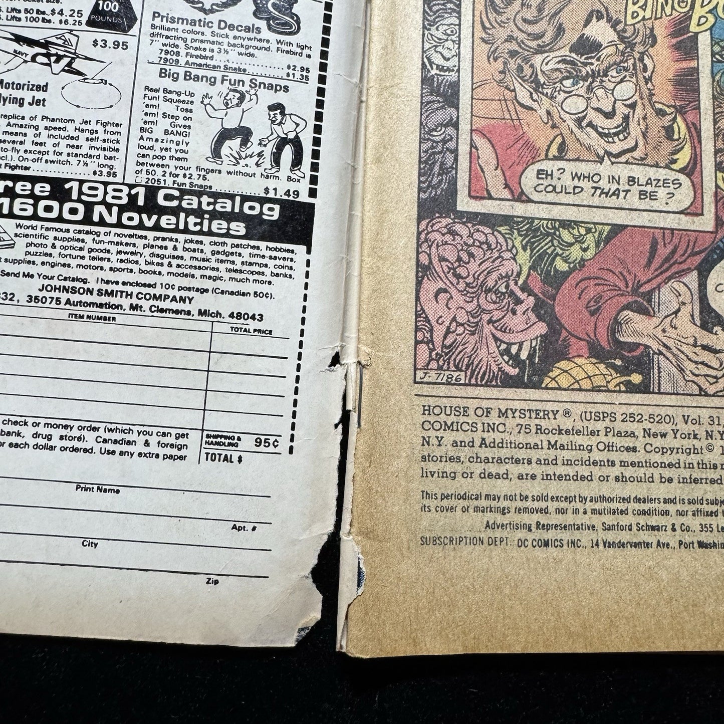 House Of Mystery 292 - First Interior Art By Marc Silvestri - Bronze Age Dc 1981