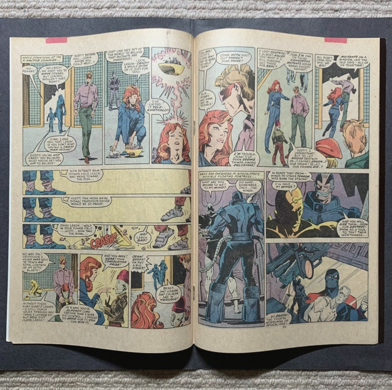 X-Factor 19 - 2nd Cover App Of Apocalypse - Copper Age Marvel Comics 1987