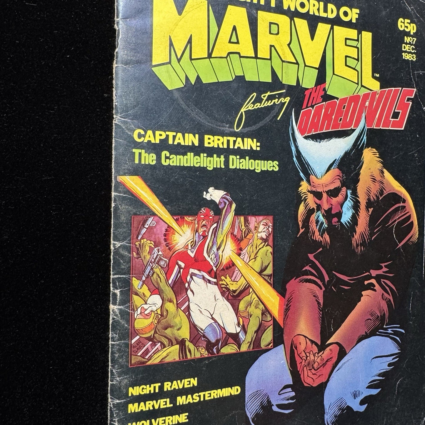 Mighty World Of Marvel 7 - 1st App Of Meggan - Bronze Age Marvel Uk Comics 1983
