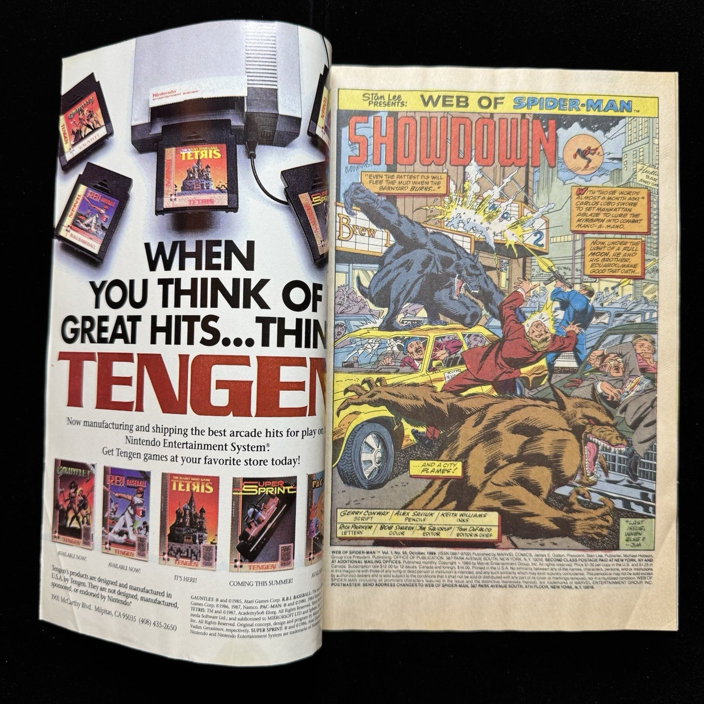 Web Of Spider-Man 55 - Copper Age Marvel Comics 1989