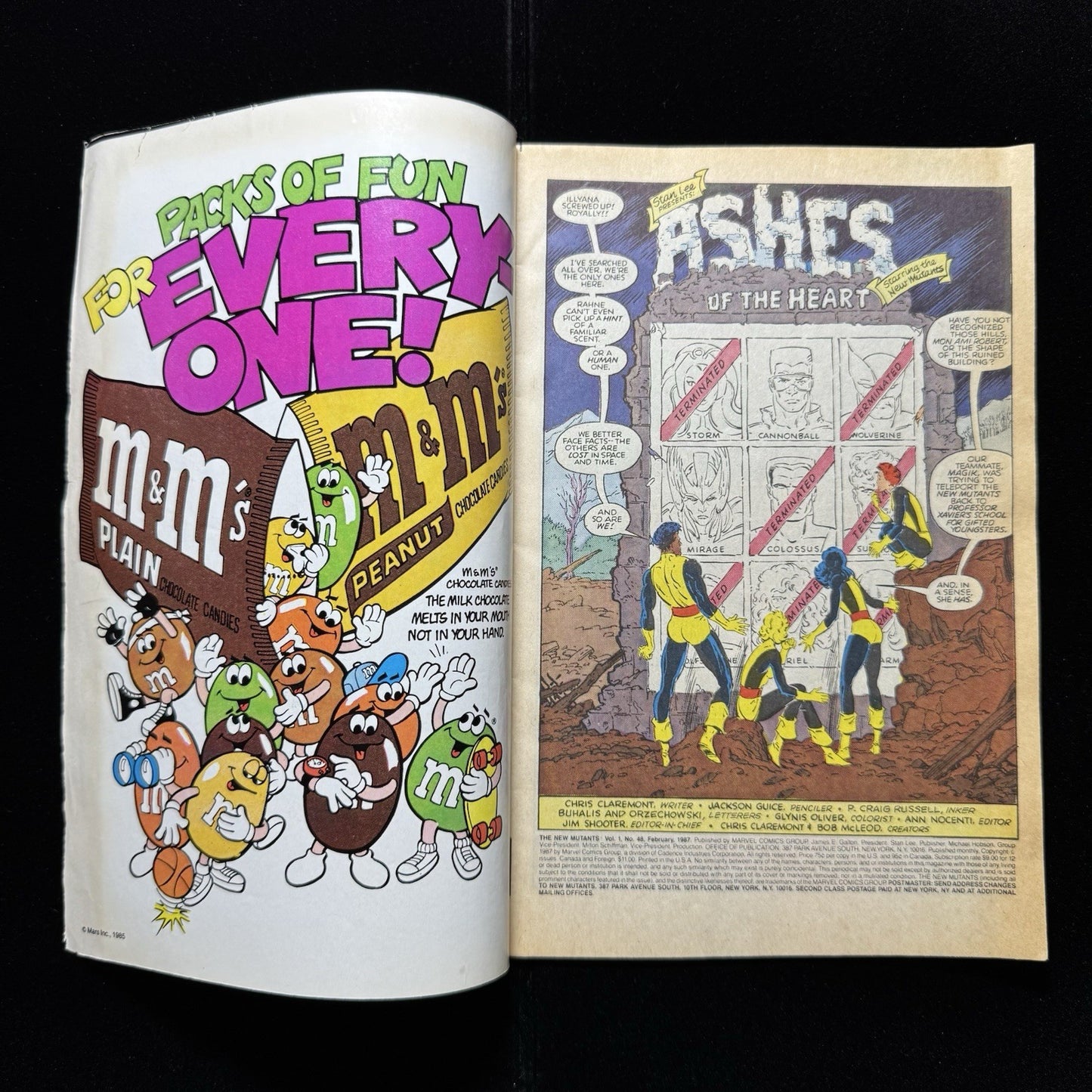 New Mutants 48 - 1st App Of MK VI Sentinels - Copper Age Marvel Comics 1987