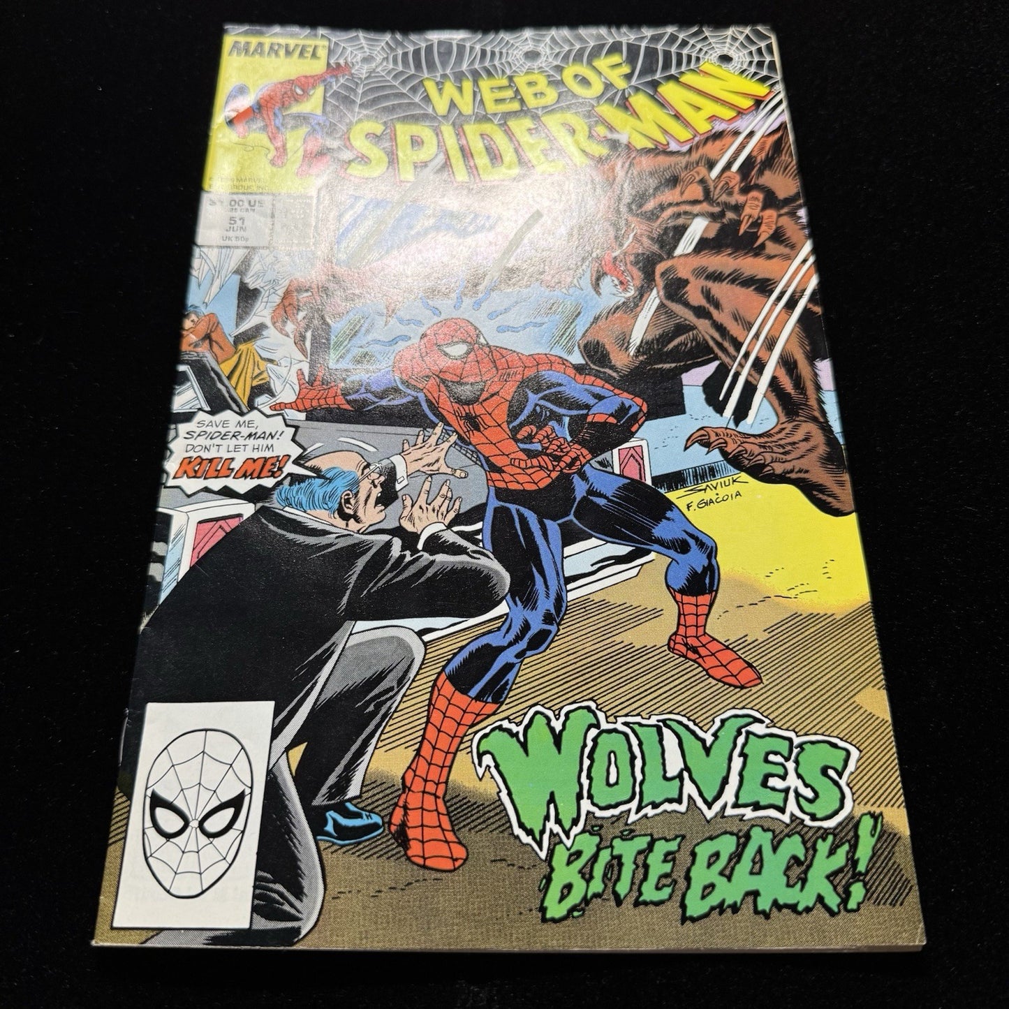 Web Of Spider-Man 51 - Copper Age Marvel Comics 1989