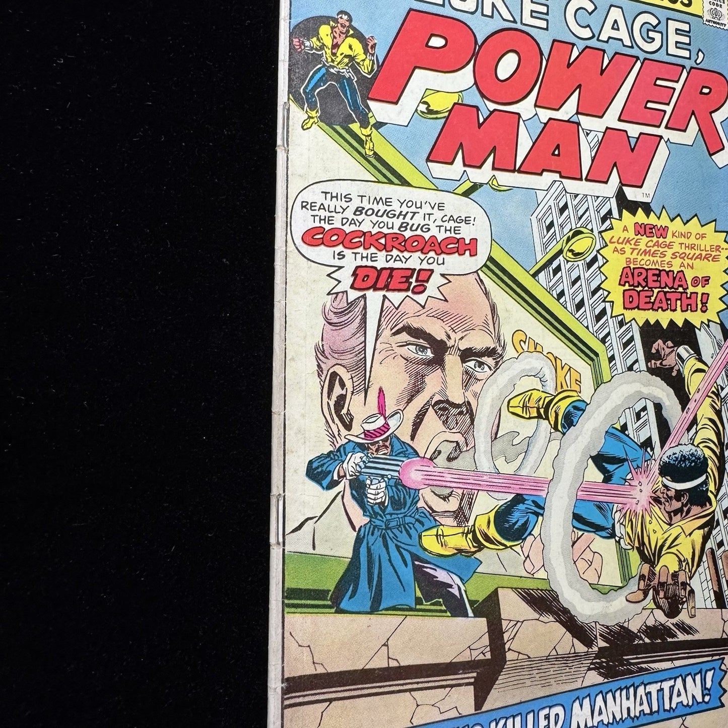 Power Man 28 - 1st Appearance Of Cockroach - Bronze Age Marvel Comics 1975