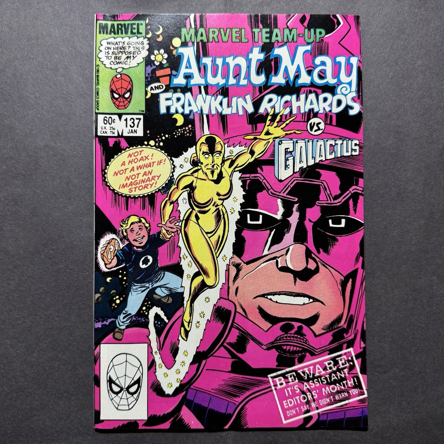 Marvel Team Up 137 - First Appearance Of Golden Oldie - Copper Age Marvel 1984