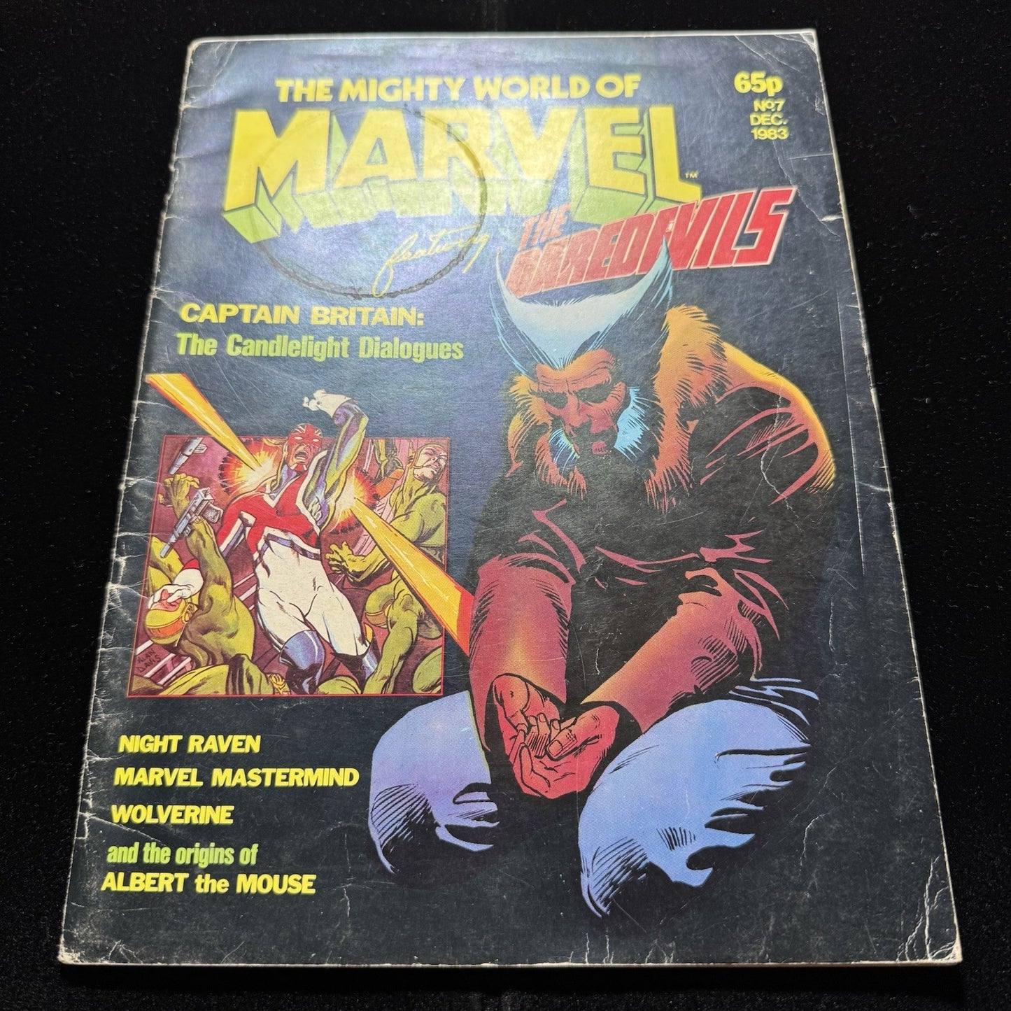 Mighty World Of Marvel 7 - 1st App Of Meggan - Bronze Age Marvel Uk Comics 1983