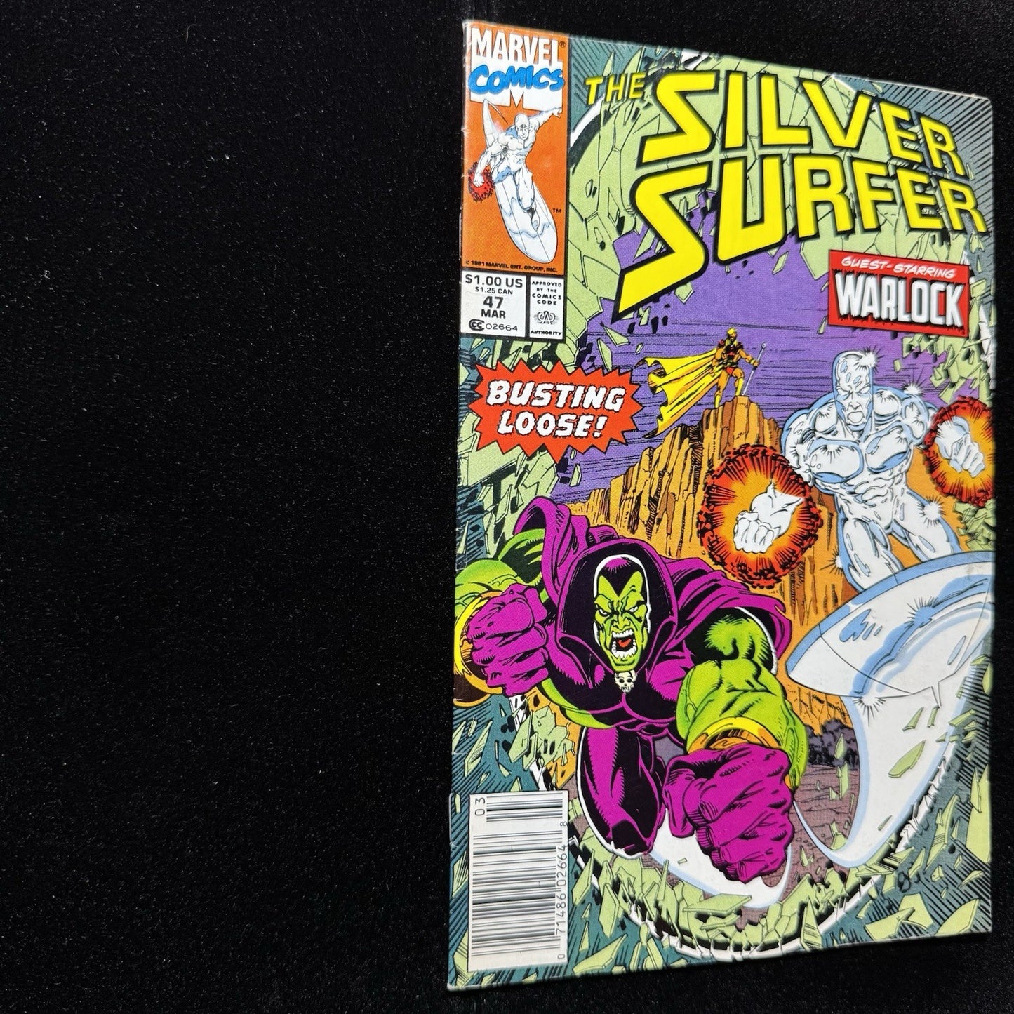 Silver Surfer 47 - Newsstand - Copper Age Marvel Comics 1991