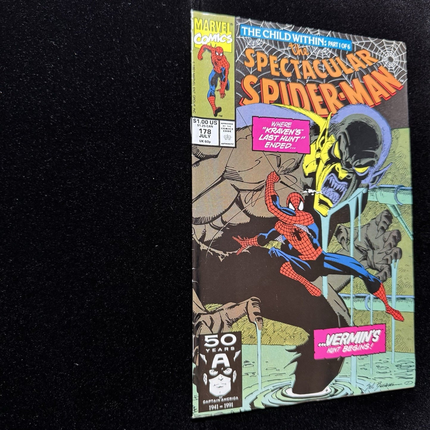 Spectacular Spider-Man 178 - 1st App Of Dr Ashley Kafka - Copper Age Marvel 1991