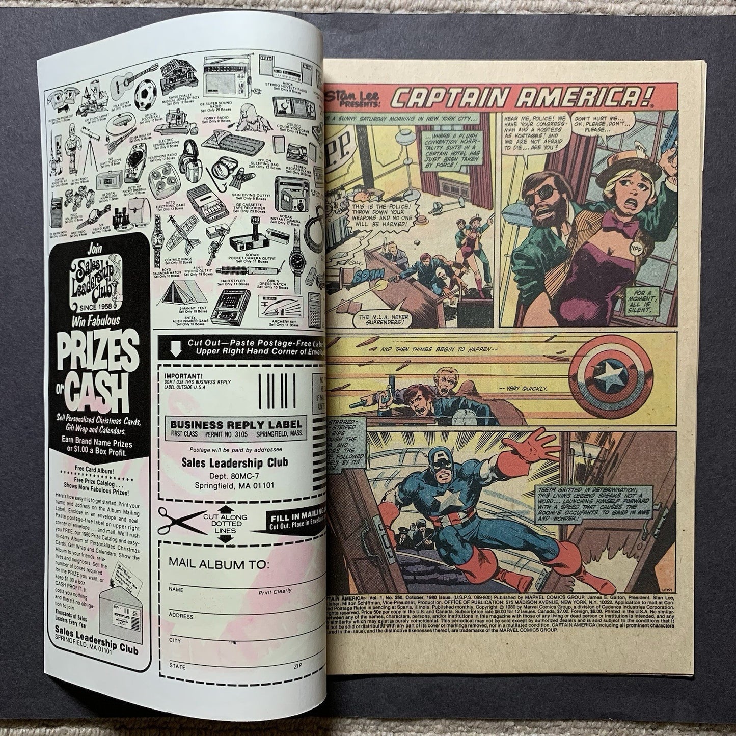 Captain America 250/ Bronze Age Marvel Comics 1980/ NM