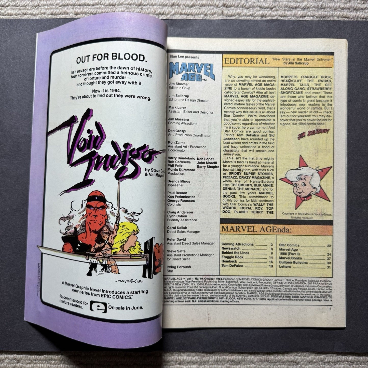 Marvel Age 19 - Copper Age Marvel Comics 1984