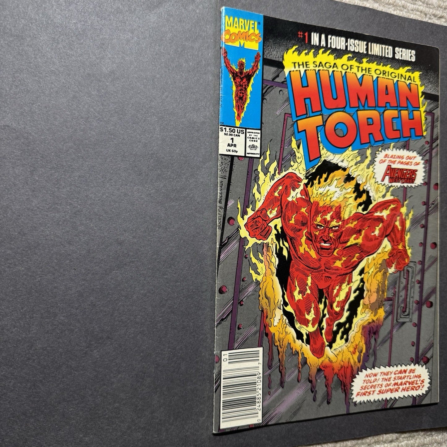 Human Torch 1-4 Full Set/ Copper Age Marvel Comics 1990