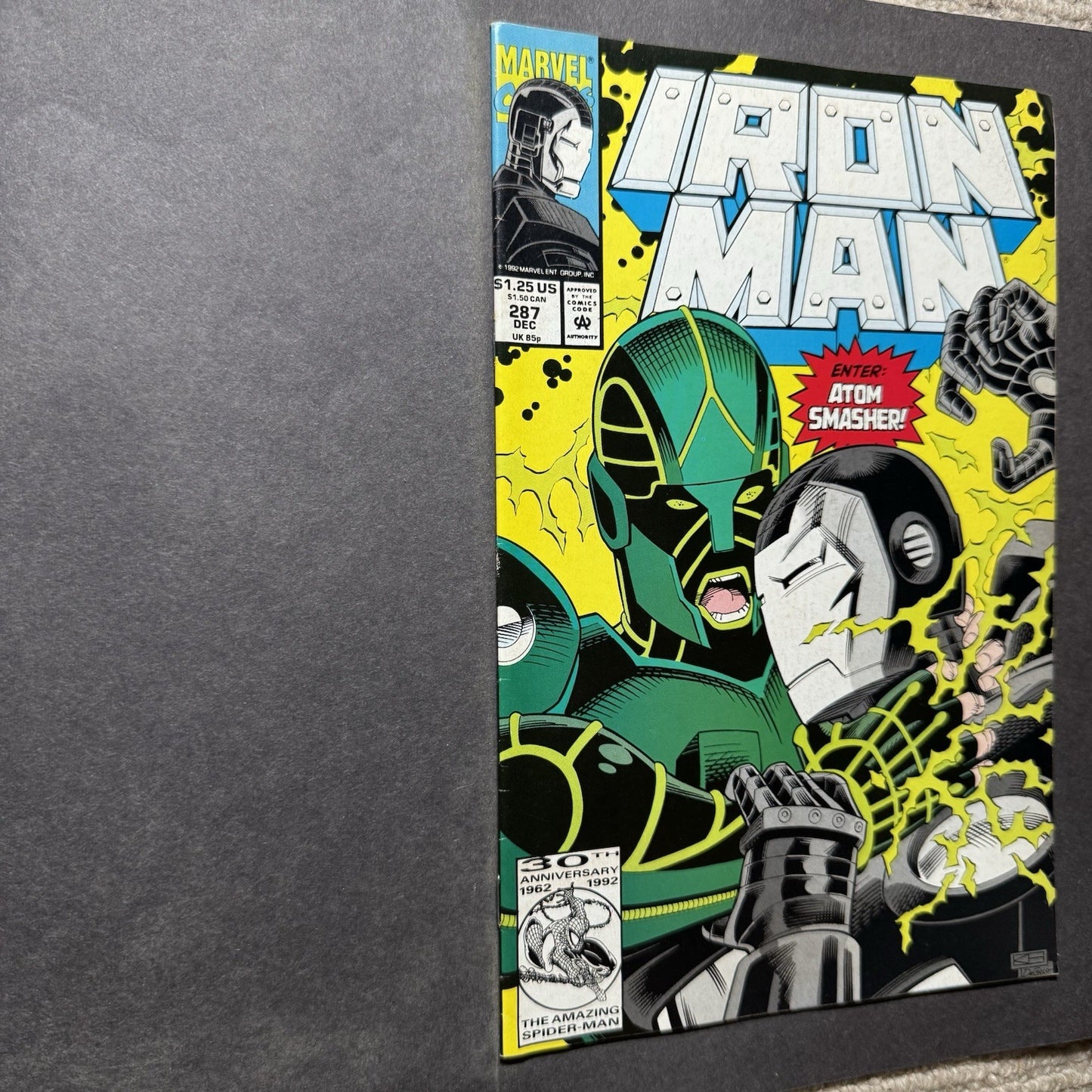 Iron Man 187 - 1st Appearance Of Atom Smasher - Modern Age Marvel Comics 1992