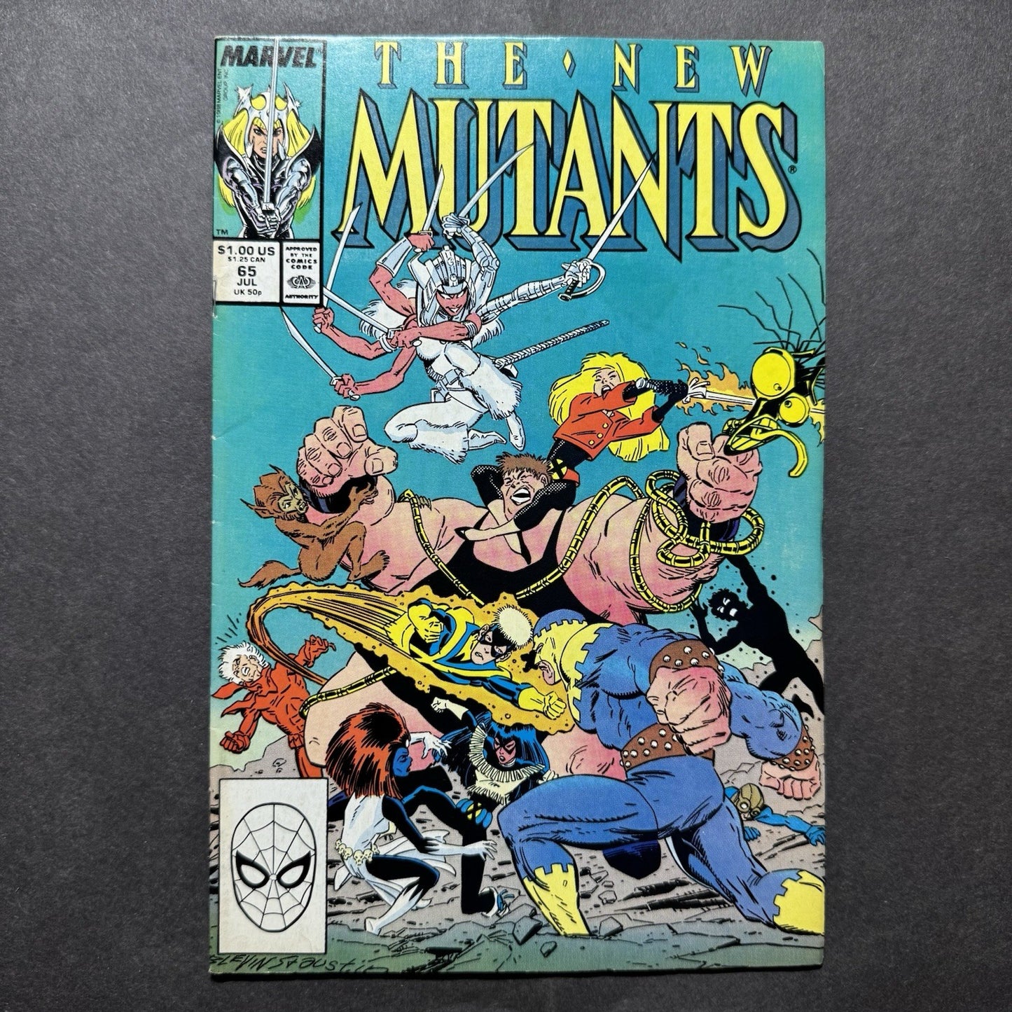 New Mutants 65 - Debut Of Magik’s Suit Of Armor - Copper Age Marvel Comics 1988