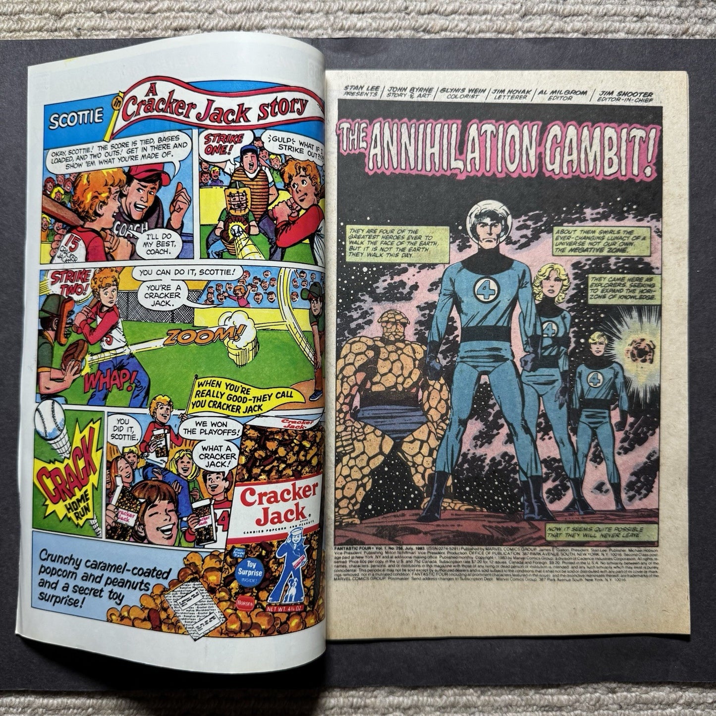 Fantastic Four 256 - Bronze Age Marvel Comics 1983