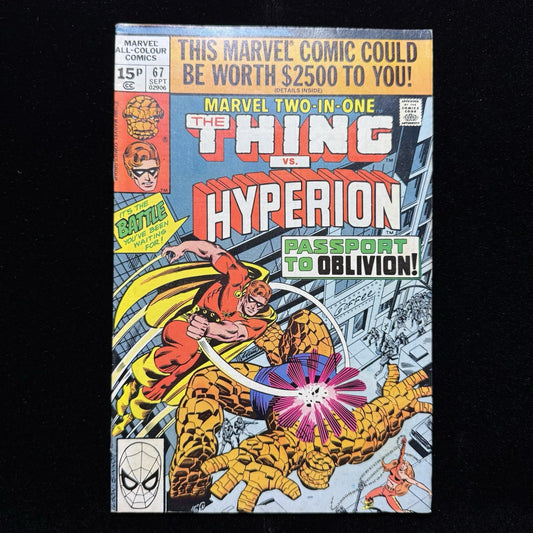 Marvel Two In One 67 - Bronze Age Marvel Comics 1980