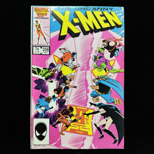 Uncanny X-Men 208 - Copper Age Marvel Comics 1986