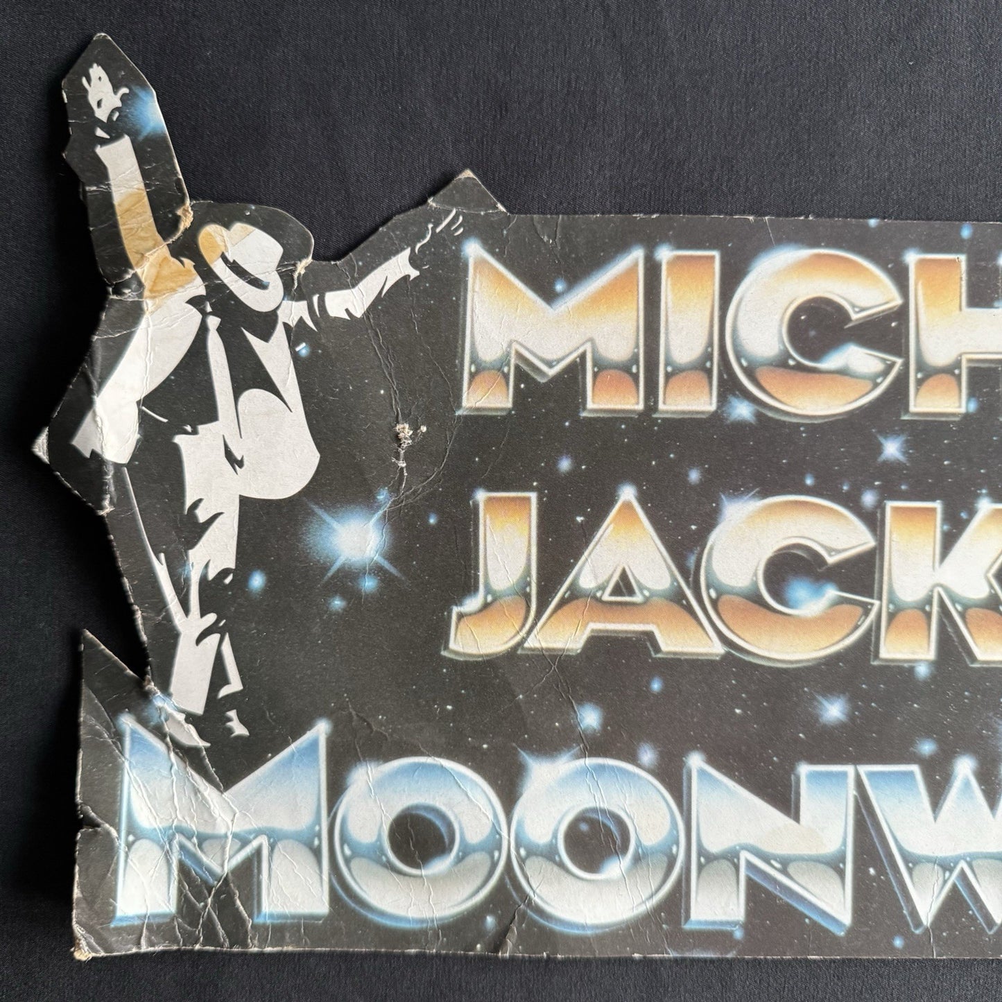 Michael Jackson Moonwalker 1988 Original VHS Promotinal Display Cardboard Poster