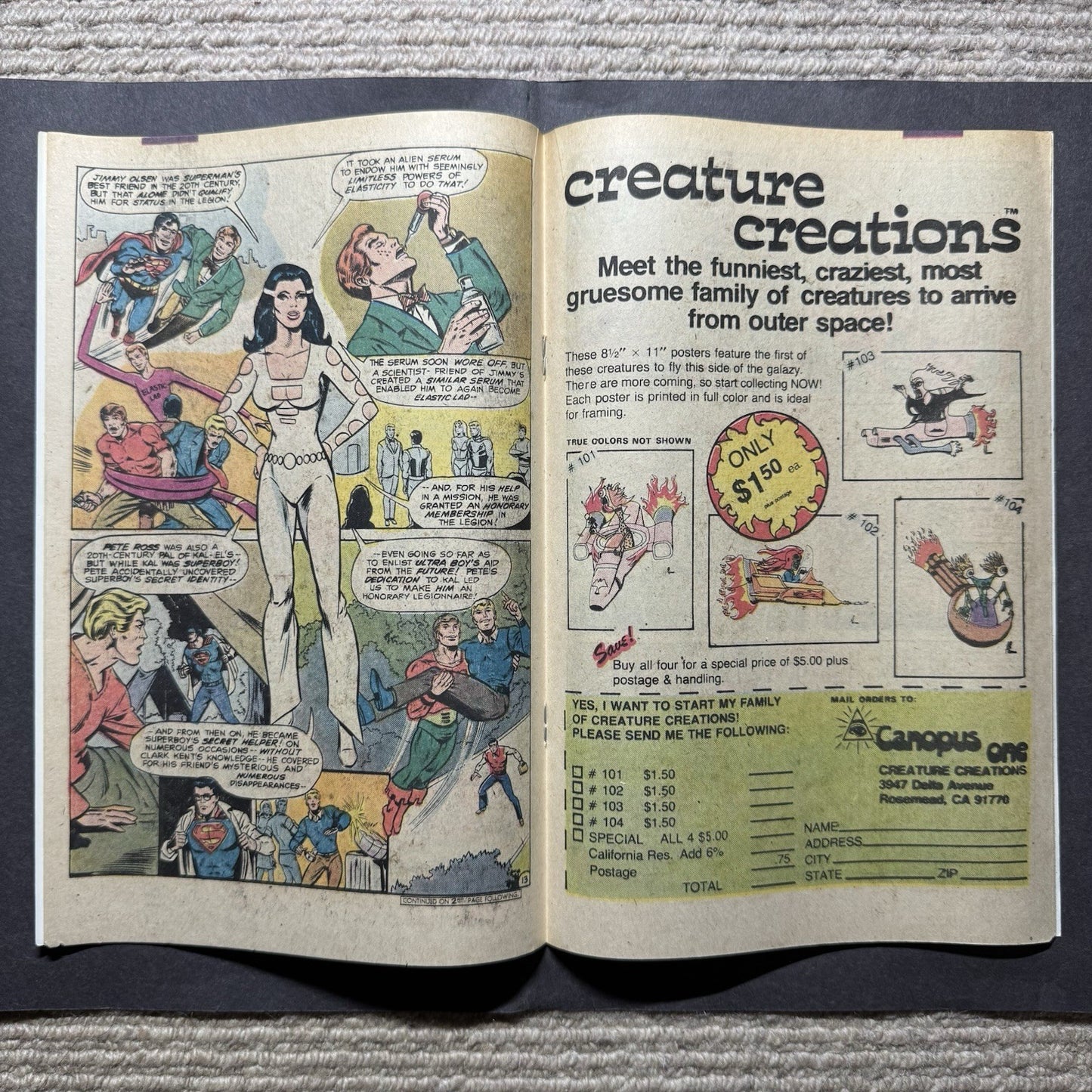 Secrets Of The Legion Of Super-Heroes 3 - Bronze Age Dc Comics 1981