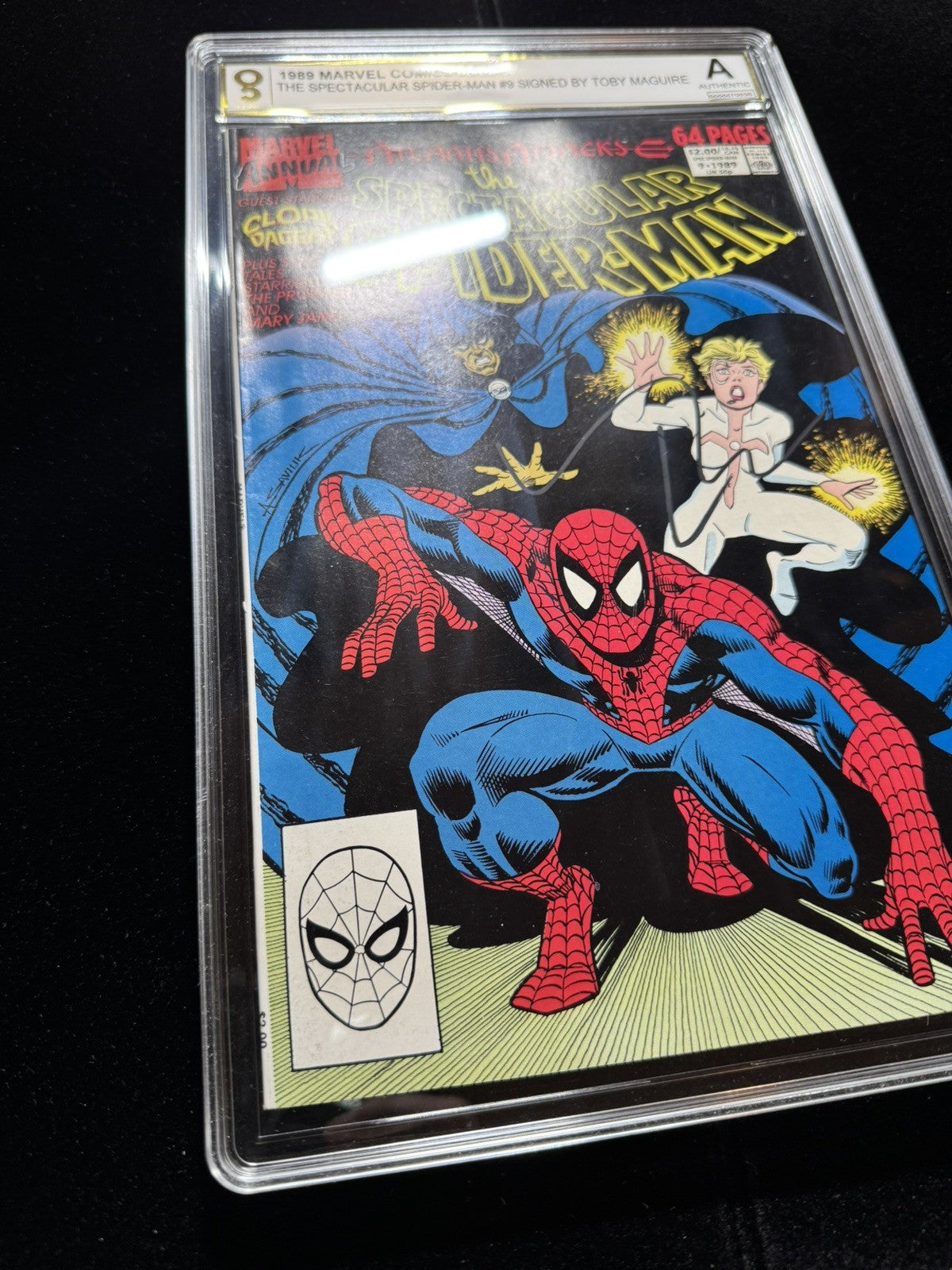 Spectacular Spider-Man Annual 9/ Signed By Tobey Maguire/ Graded And Certified