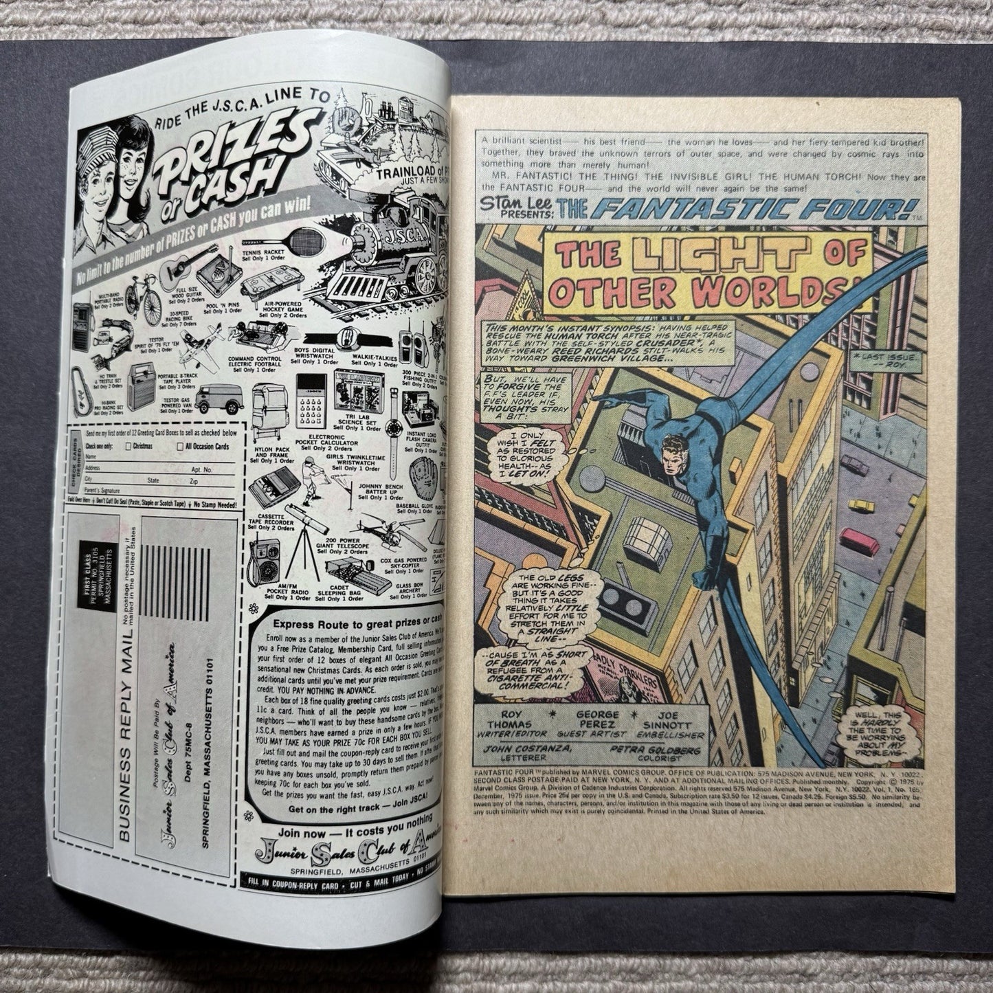 Fantastic Four 165  - Death Of The Crusader - Bronze Age Marvel Comics 1975