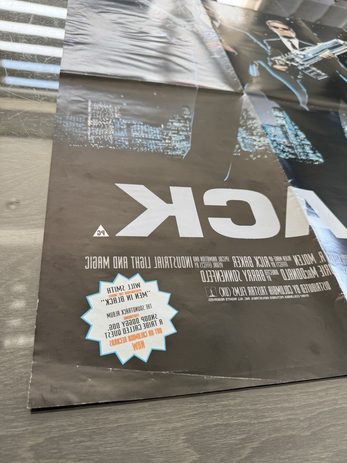 Men in Black 1997 - Original UK Quad Poster – Folded – Vintage Double Sided