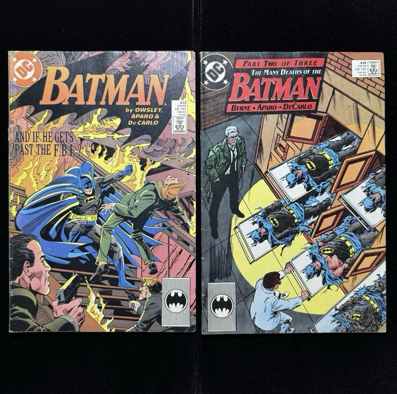 Batman 432 And Batman 434 - Comic Bundle - Copper Age Dc Comics 1989