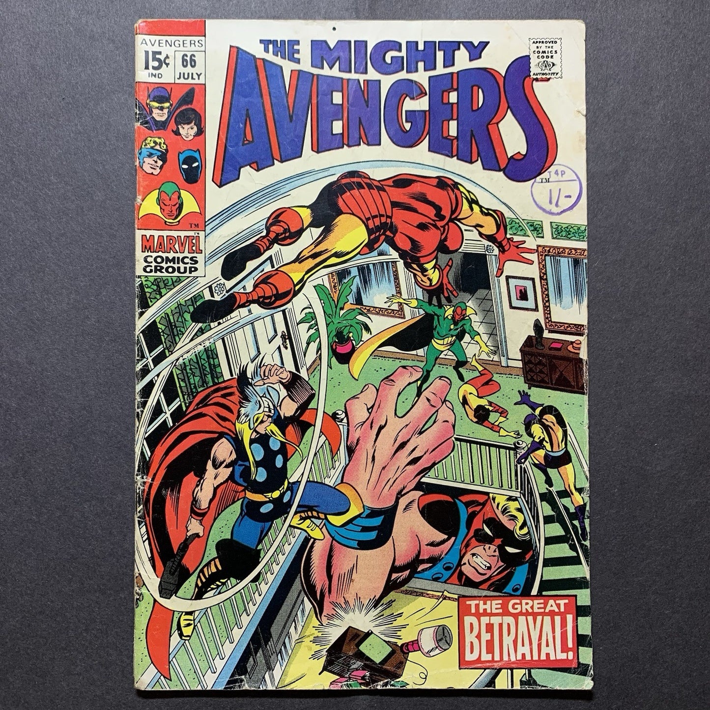 Avengers 66/ Silver Age Marvel Comics 1969