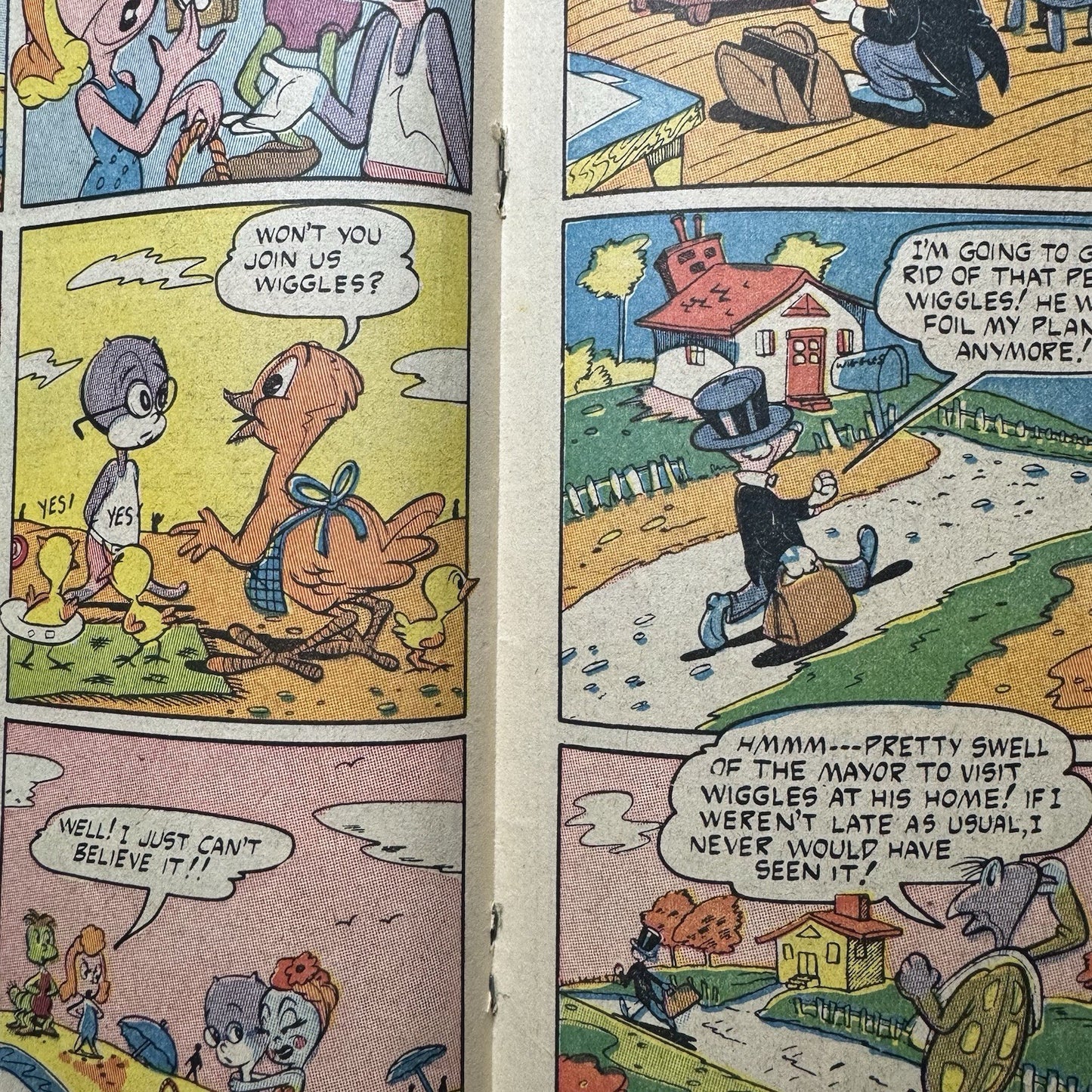 Taffy Comics 1 - 1st Appearance Of Wiggles - Golden Age Rural Home Comics 1945