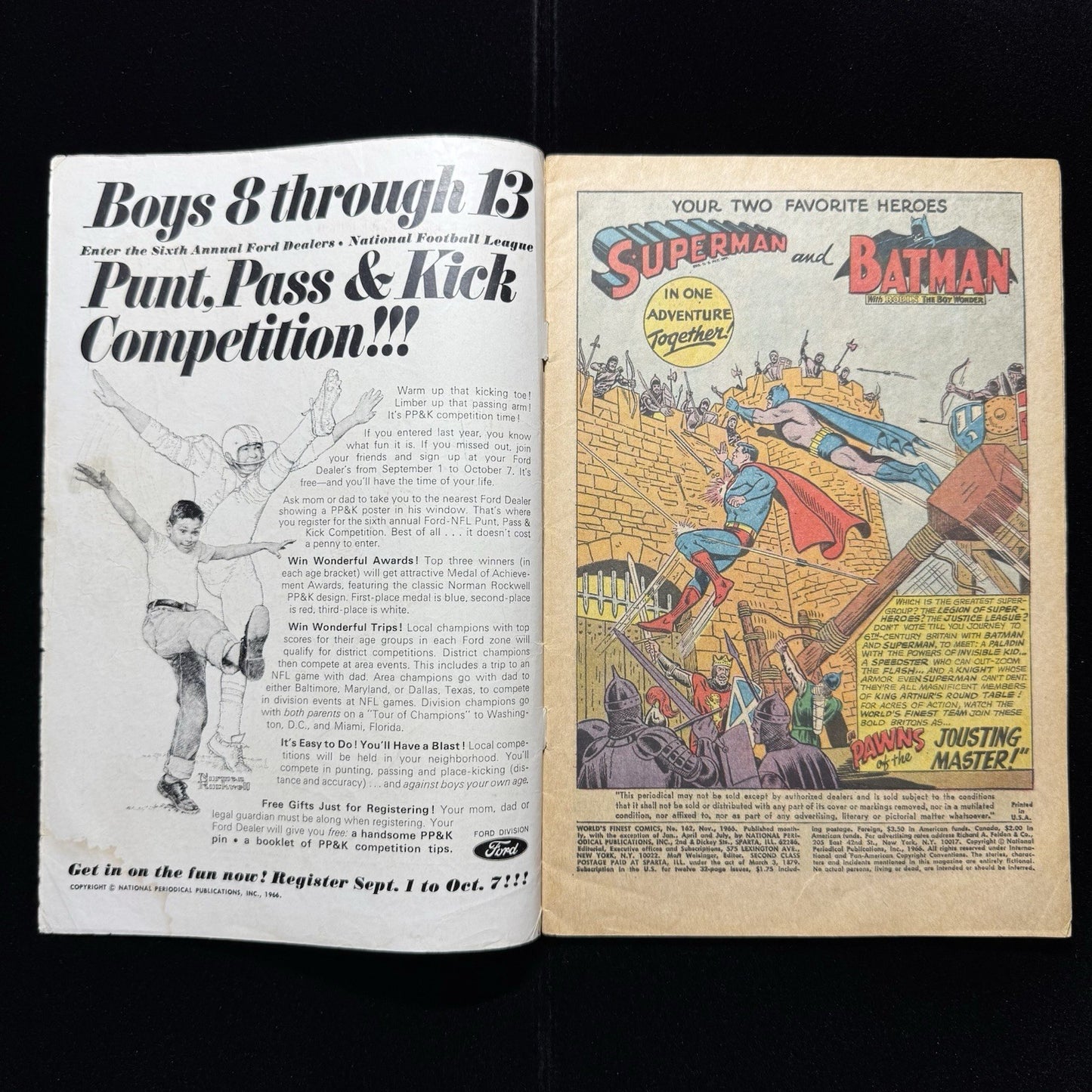 Worlds Finest 162 - Silver Age Dc Comics 1966
