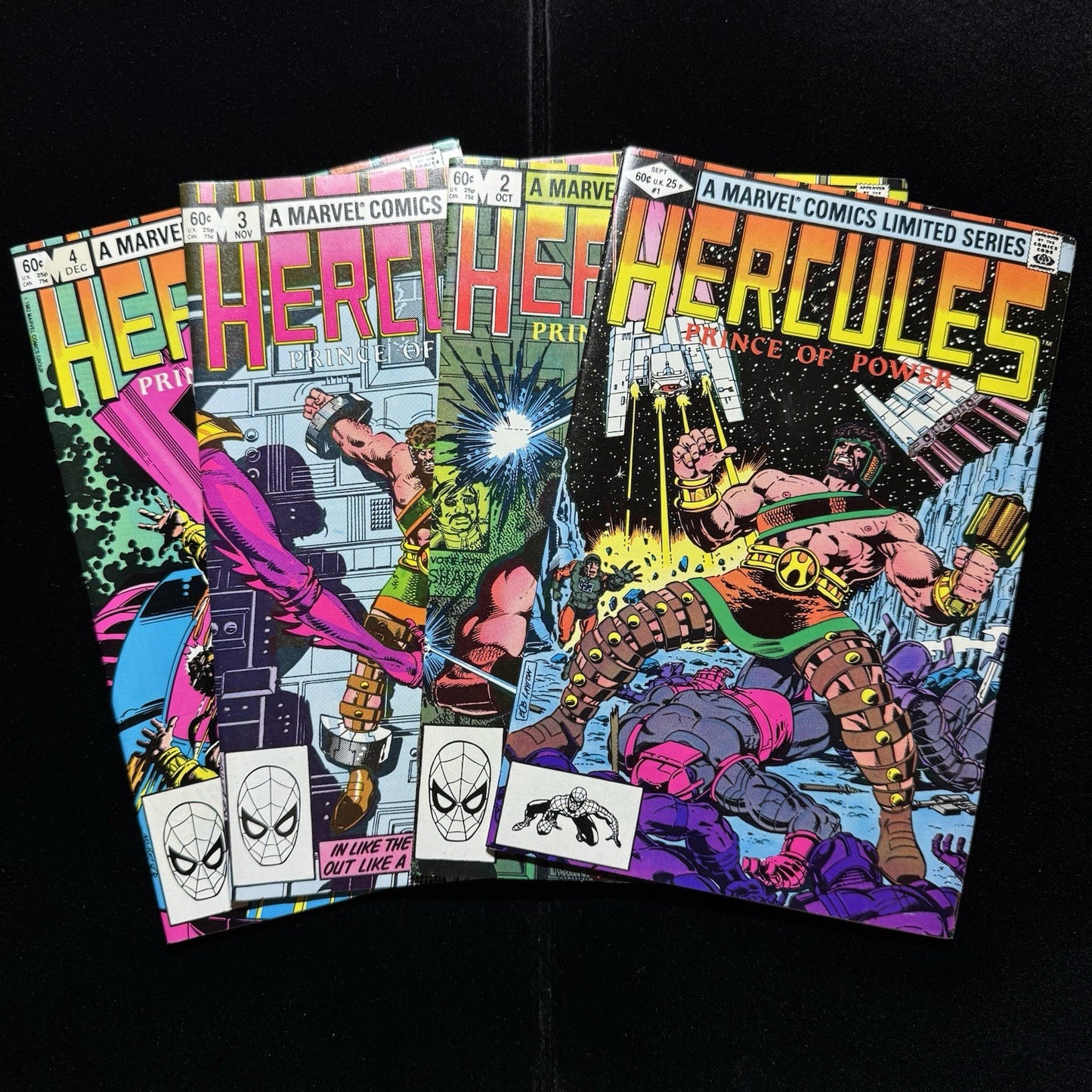 Hercules 1-4 - First Solo Title - Full Set - Bronze Age Marvel Comics 1982