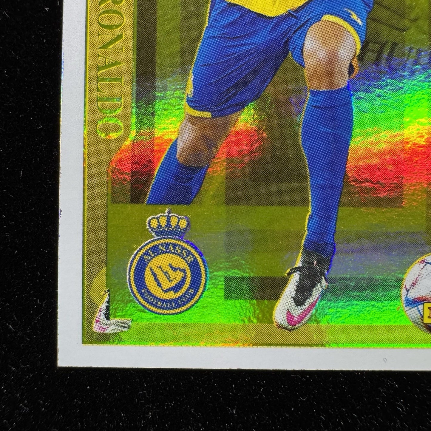 Cristiano Ronaldo 2023-24 Panini FutebolPremium Gold Sticker Al Nassr