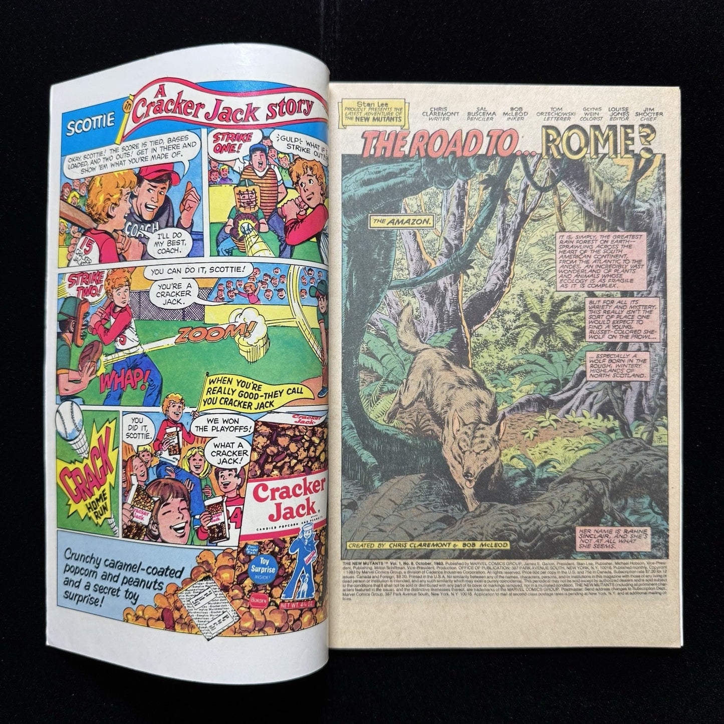 New Mutants 8 - 1st app + origin of Magma -  Bronze Age Marvel Comics 1983