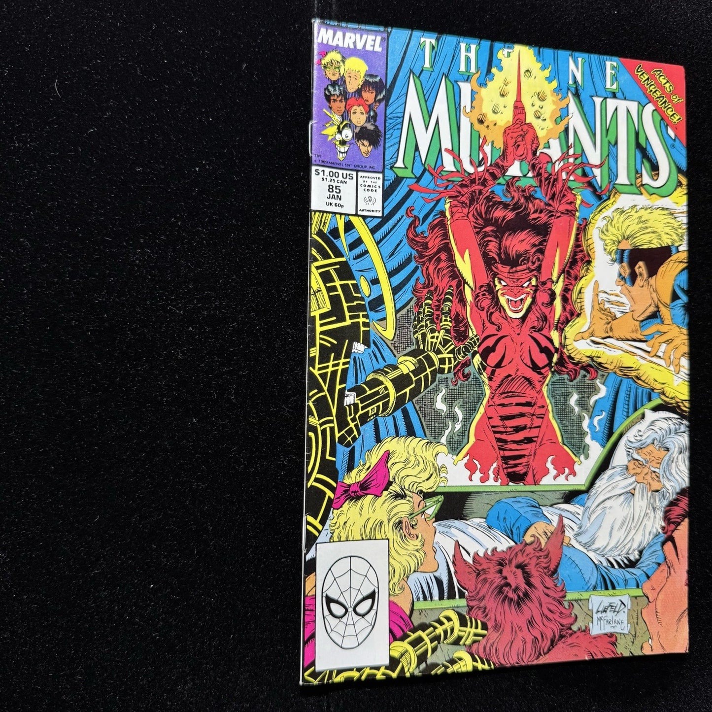 New Mutants 85 - Early Collab Of Liefeld And McFarlane - Copper Age Marvel 1990