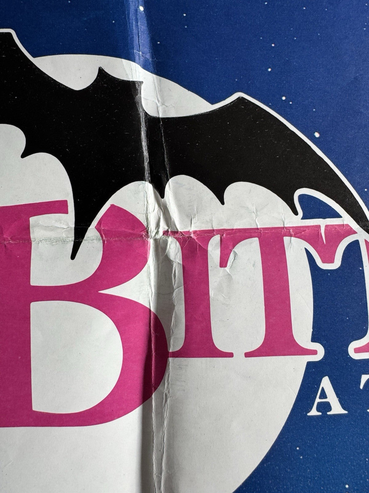 Once Bitten 1985 - Original UK Quad Cinema Poster - Jim Carrey Comedy - Folded