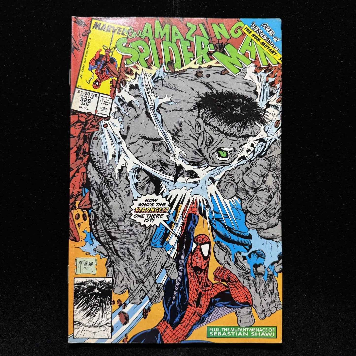 Amazing Spider-Man 327 - Iconic McFarlane Cover - Copper Age Marvel Comics 1990