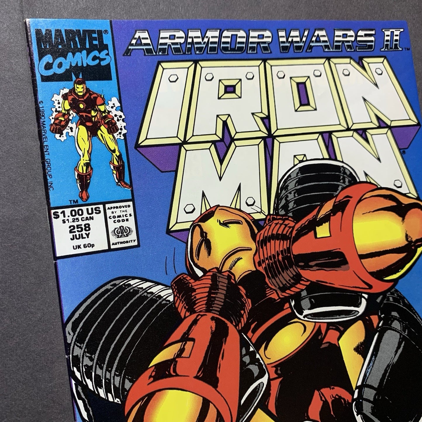 Iron Man 258/ copper age marvel comics 1990/ NM