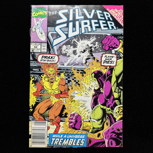 Silver Surfer 52 - Newsstand - Copper Age Marvel Comics 1991
