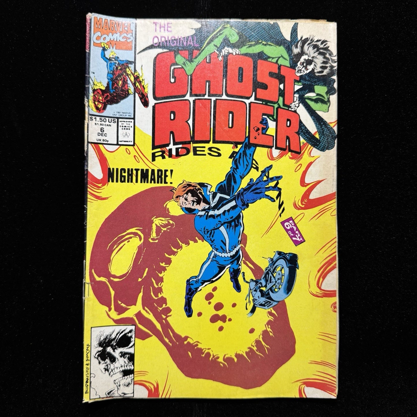 The Original Ghost Rider Rides Again 6 - Copper Age Marvel Comics 1991