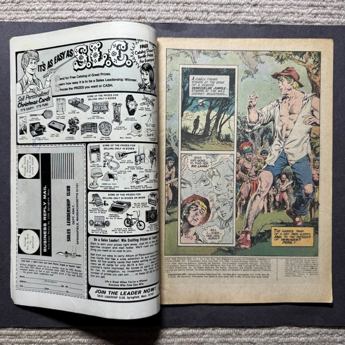 Rima The Jungle Girl 4 - Bronze Age Dc Comics 1974