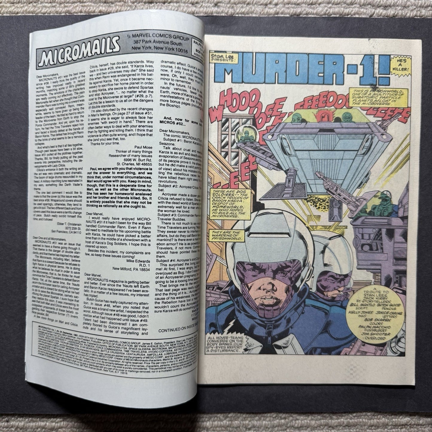 Micronauts 54 - Bronze Age Marvel Comics 1983