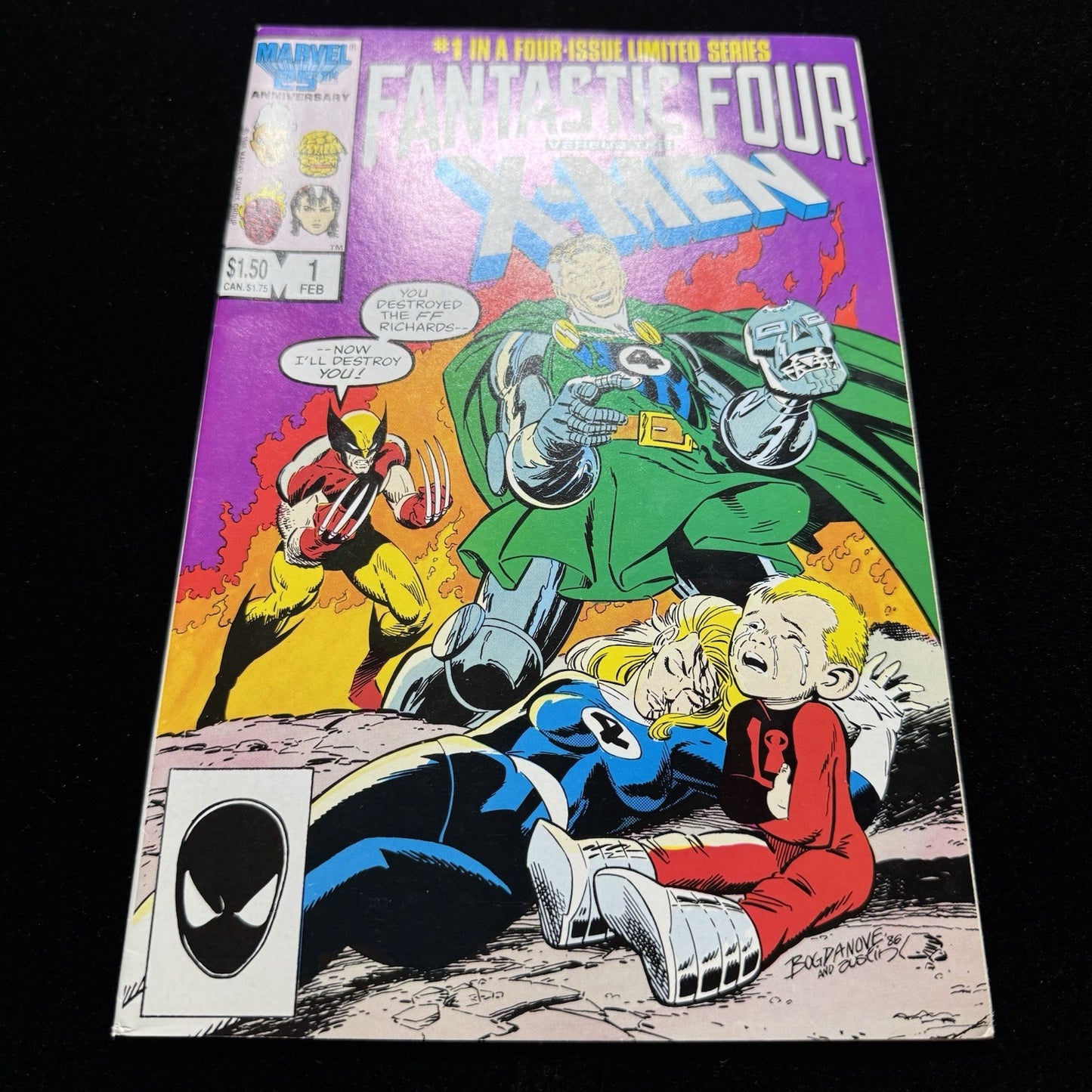 Fantastic Four Versus The X-Men 1 - Copper Age Marvel Comics 1987
